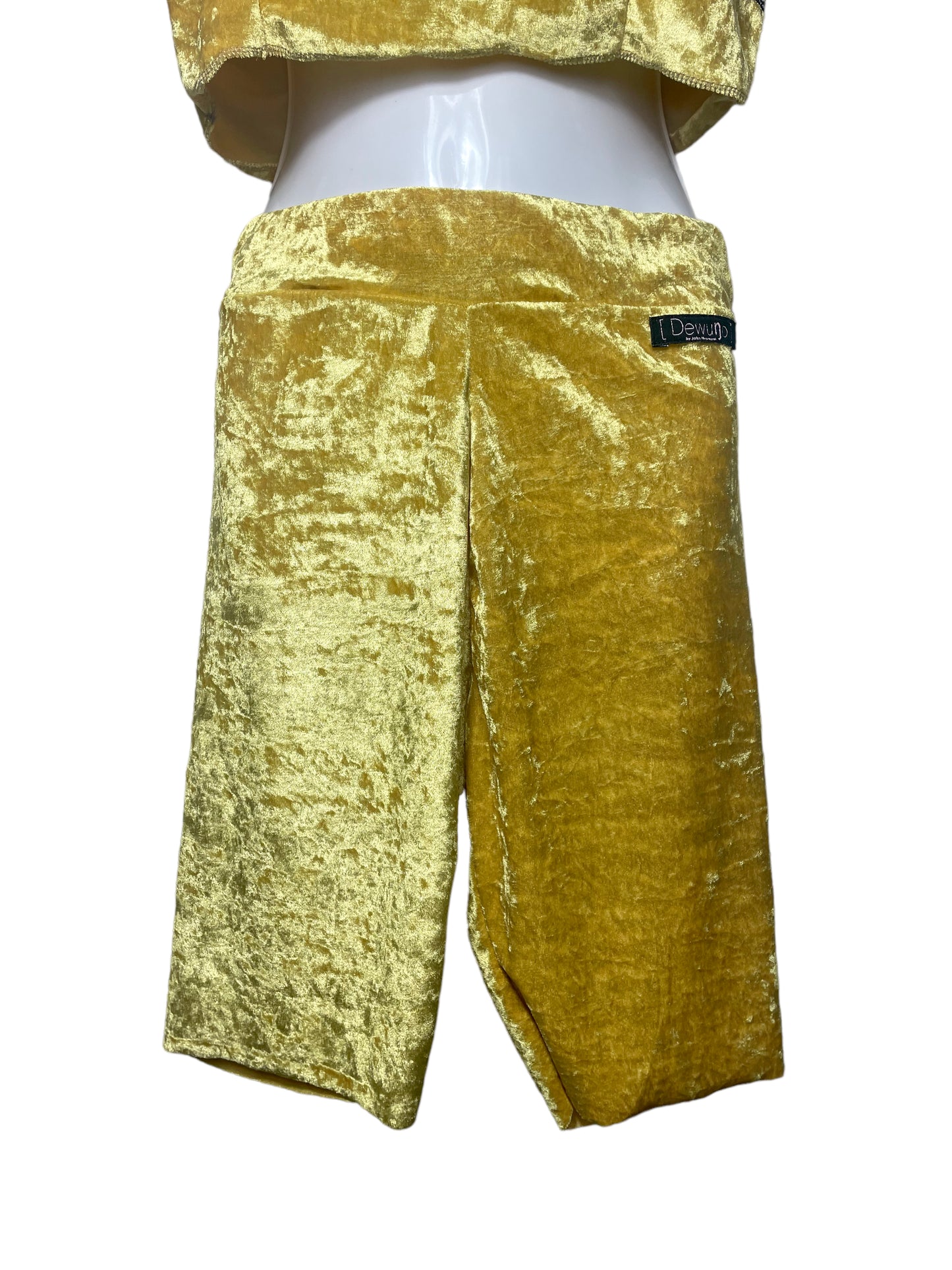 SET Top + Panty Terciopelo Gold