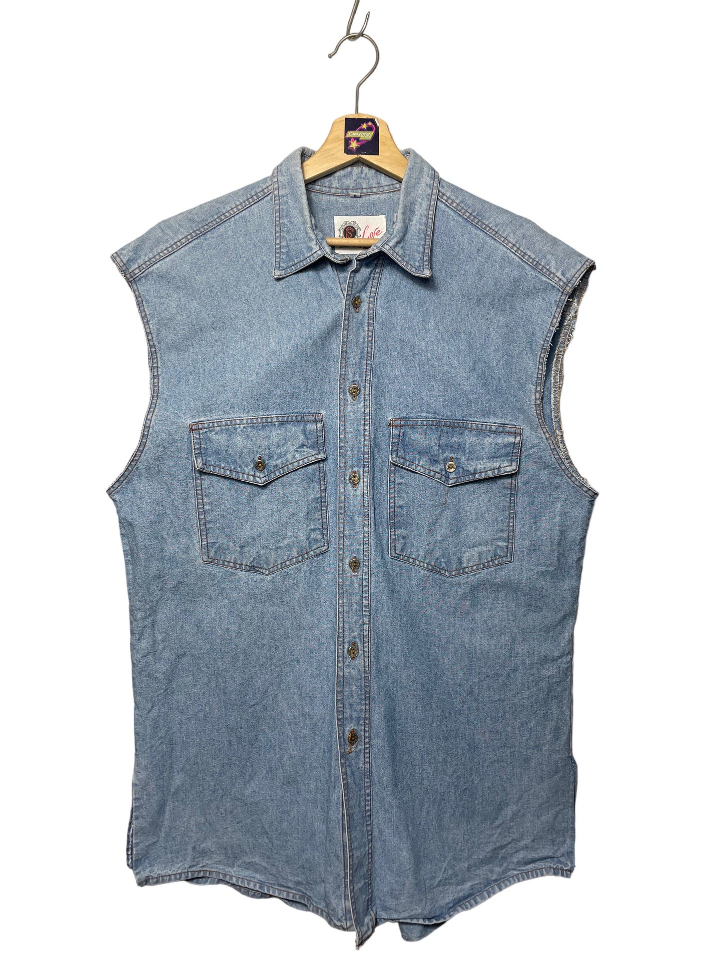 Camisa Denim sin mangas