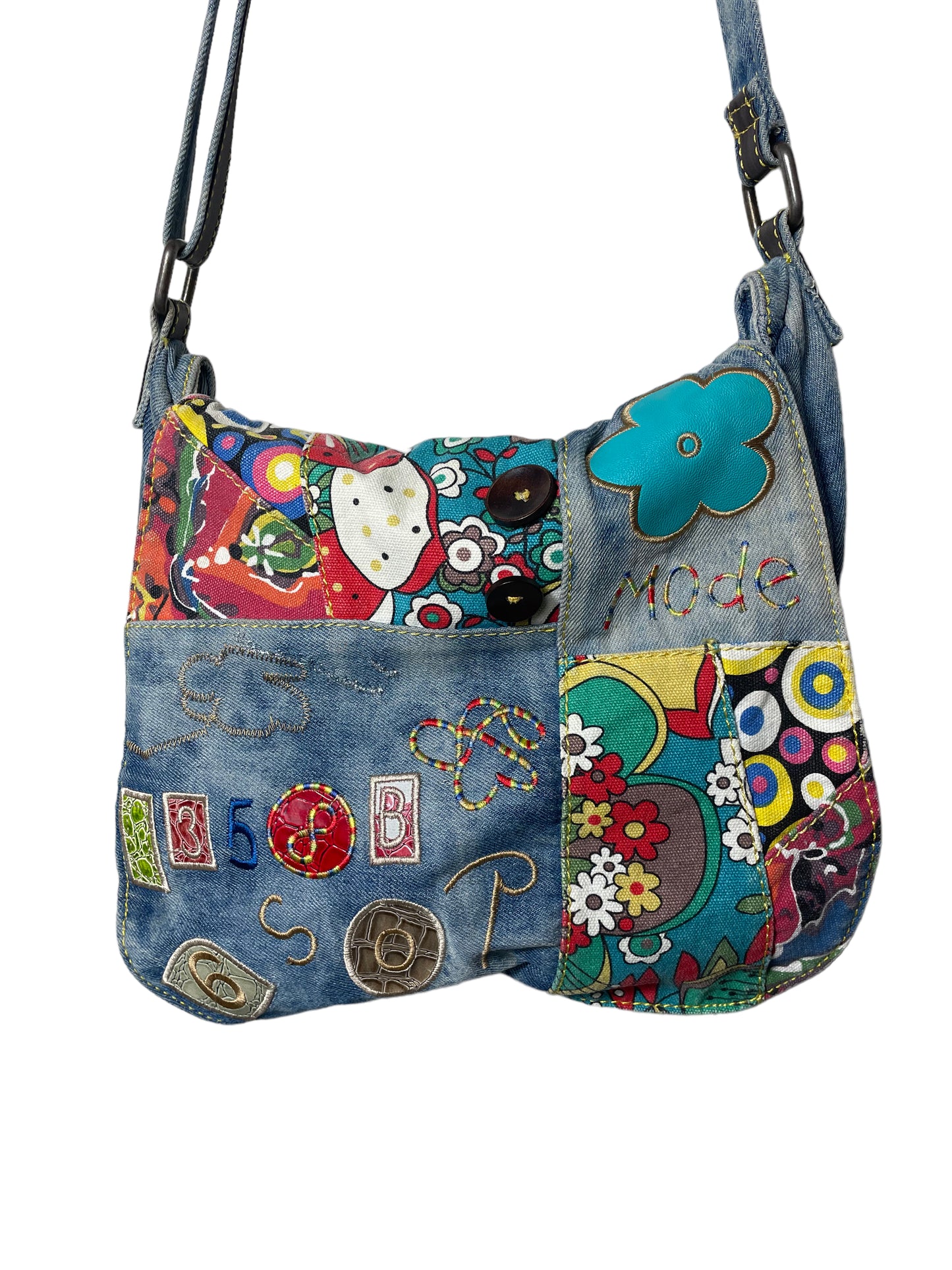 Bolso Denim Patch
