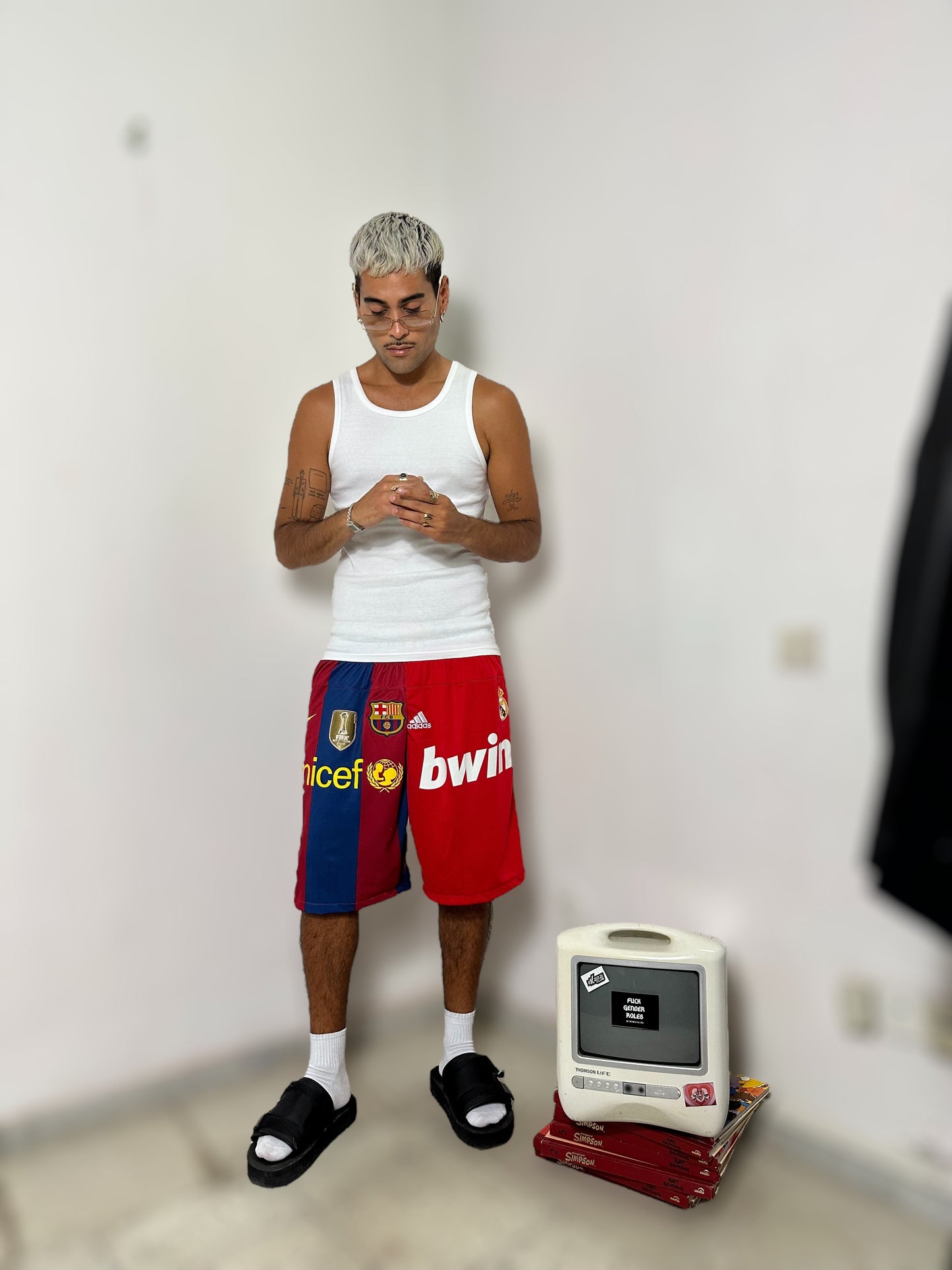 Pantalón Reworked Madrid + Barça - Ekamai Club
