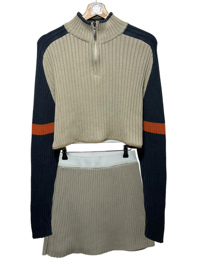 SET Reworked Crop + Falda Punto Angelo