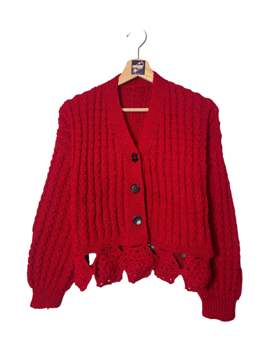 Jersey Crochet Rojo
