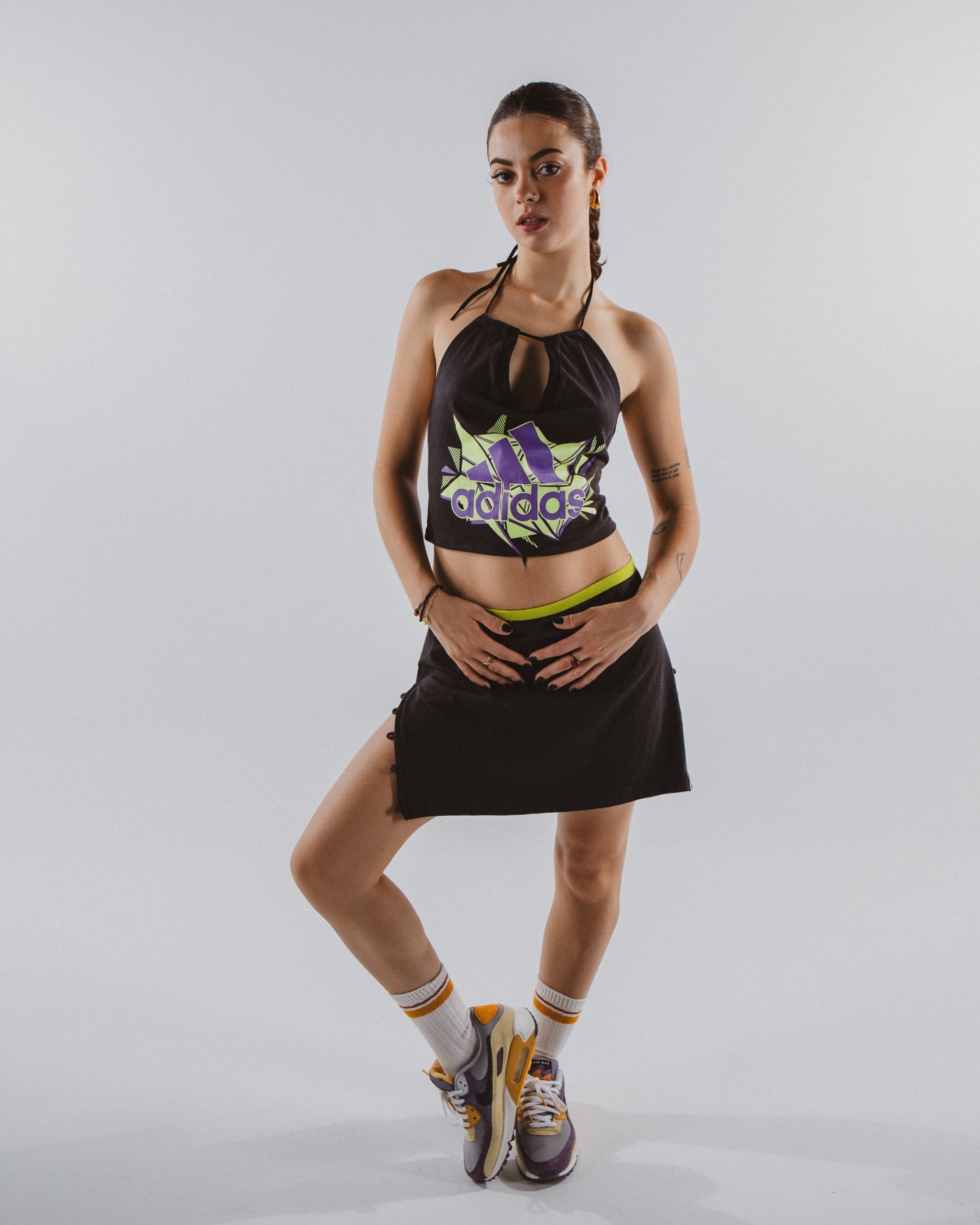 SET Reworked Top + Falda Adidas