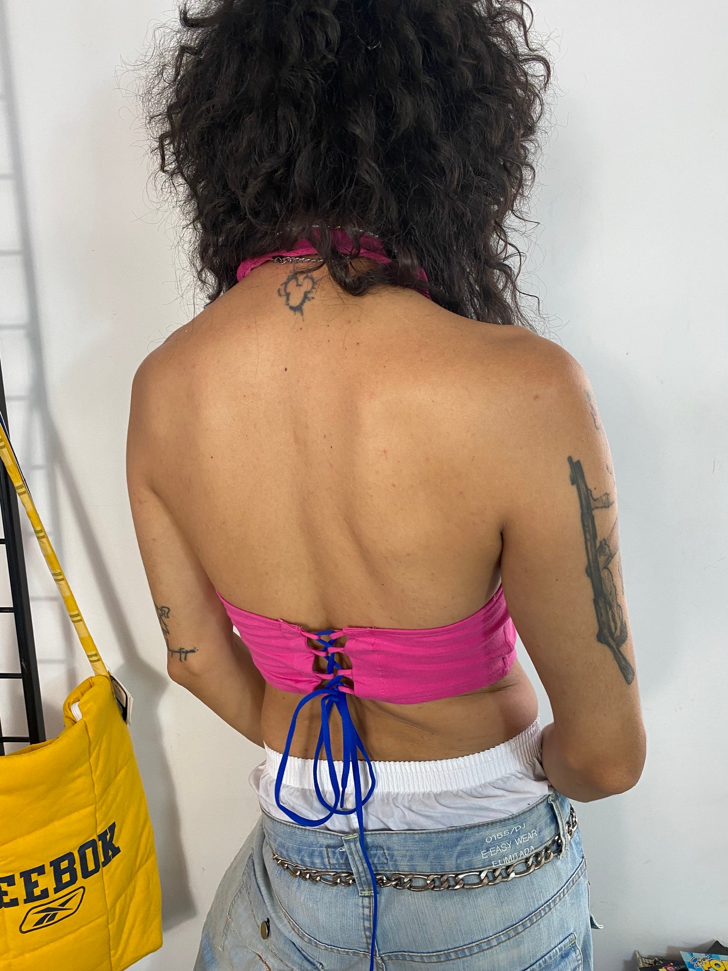 SET Chaqueta Crop + Top Pink