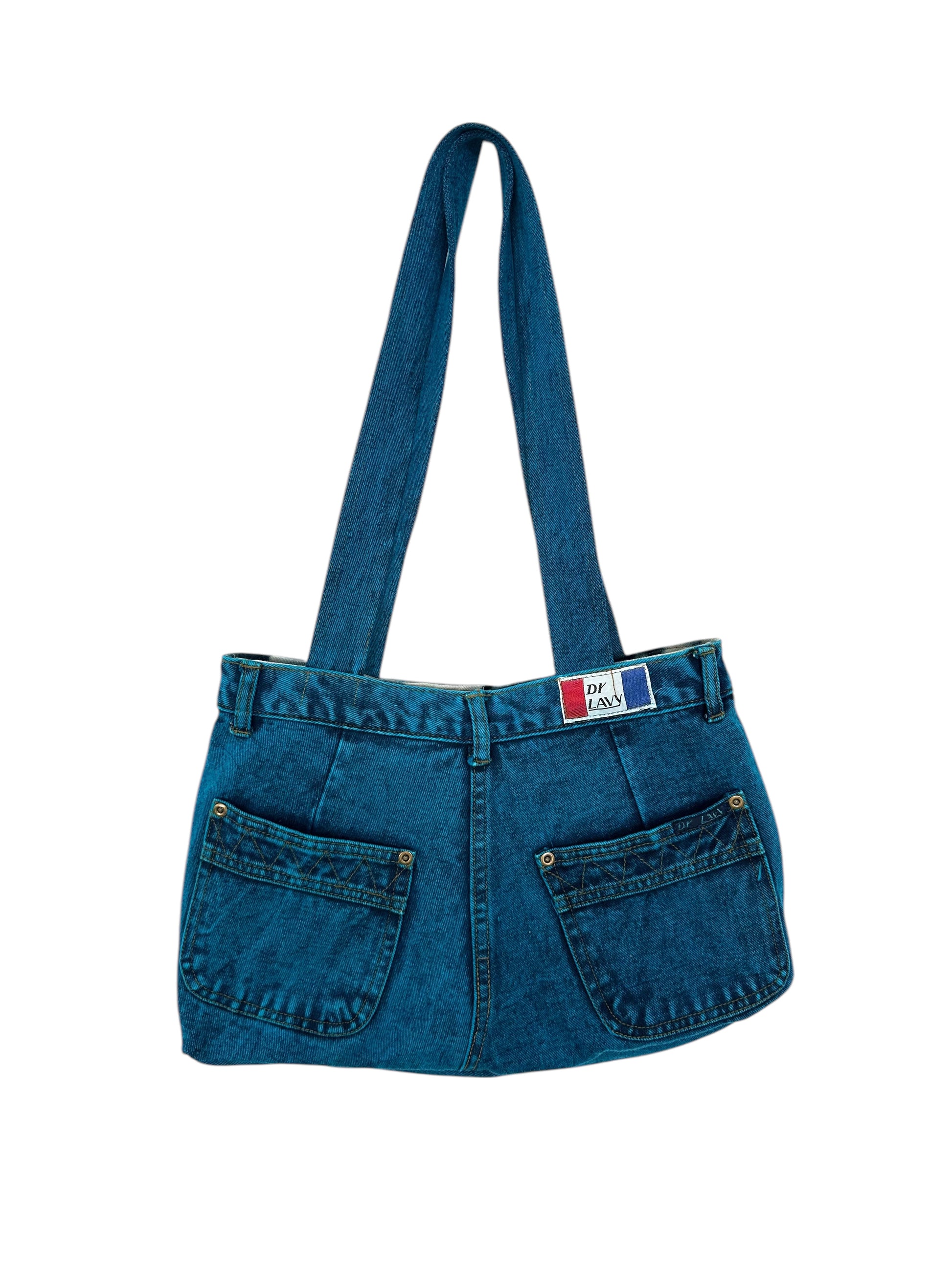 Bolso Reworked Reversible Blue Denim - Ekamai Club