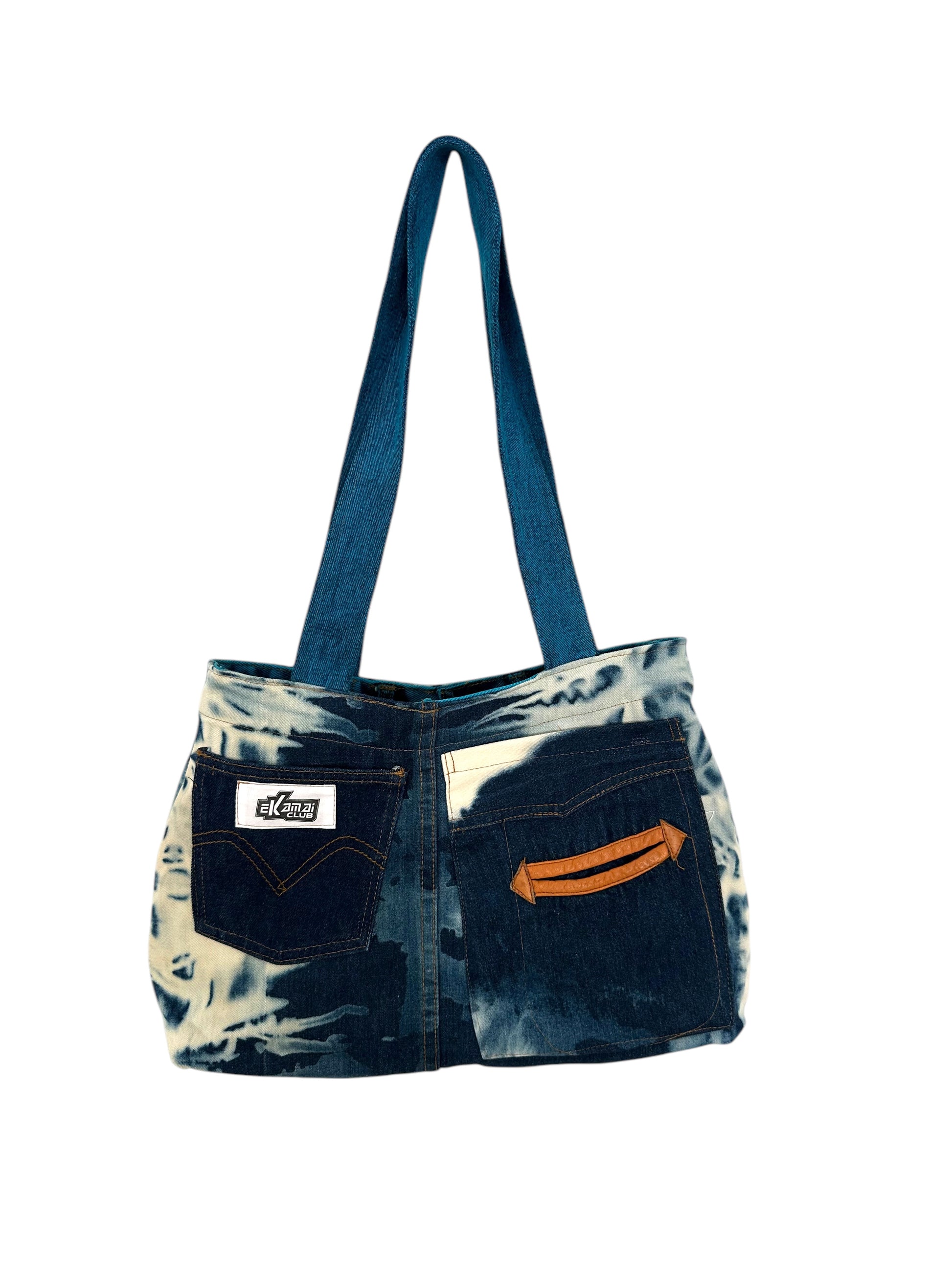 Bolso Reworked Reversible Blue Denim - Ekamai Club