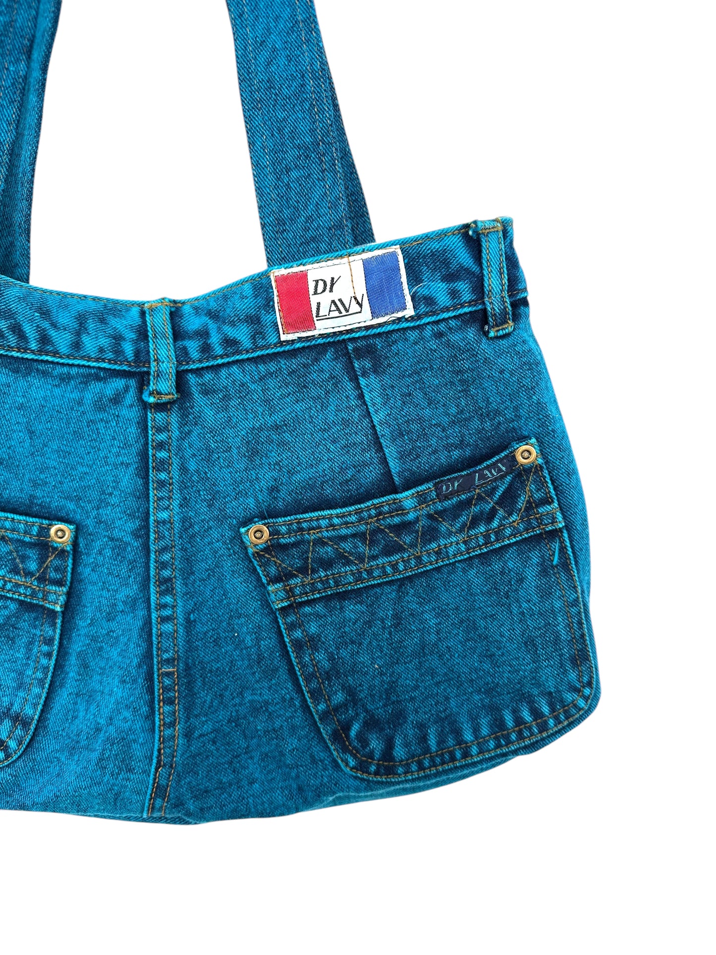Bolso Reworked Reversible Blue Denim - Ekamai Club