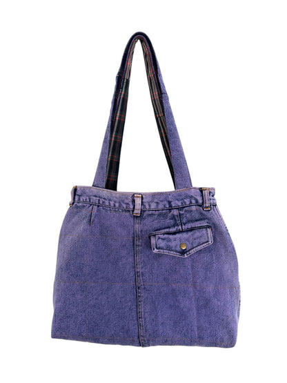 Bolso Reworked Reversible Denim Lila - Ekamai Club