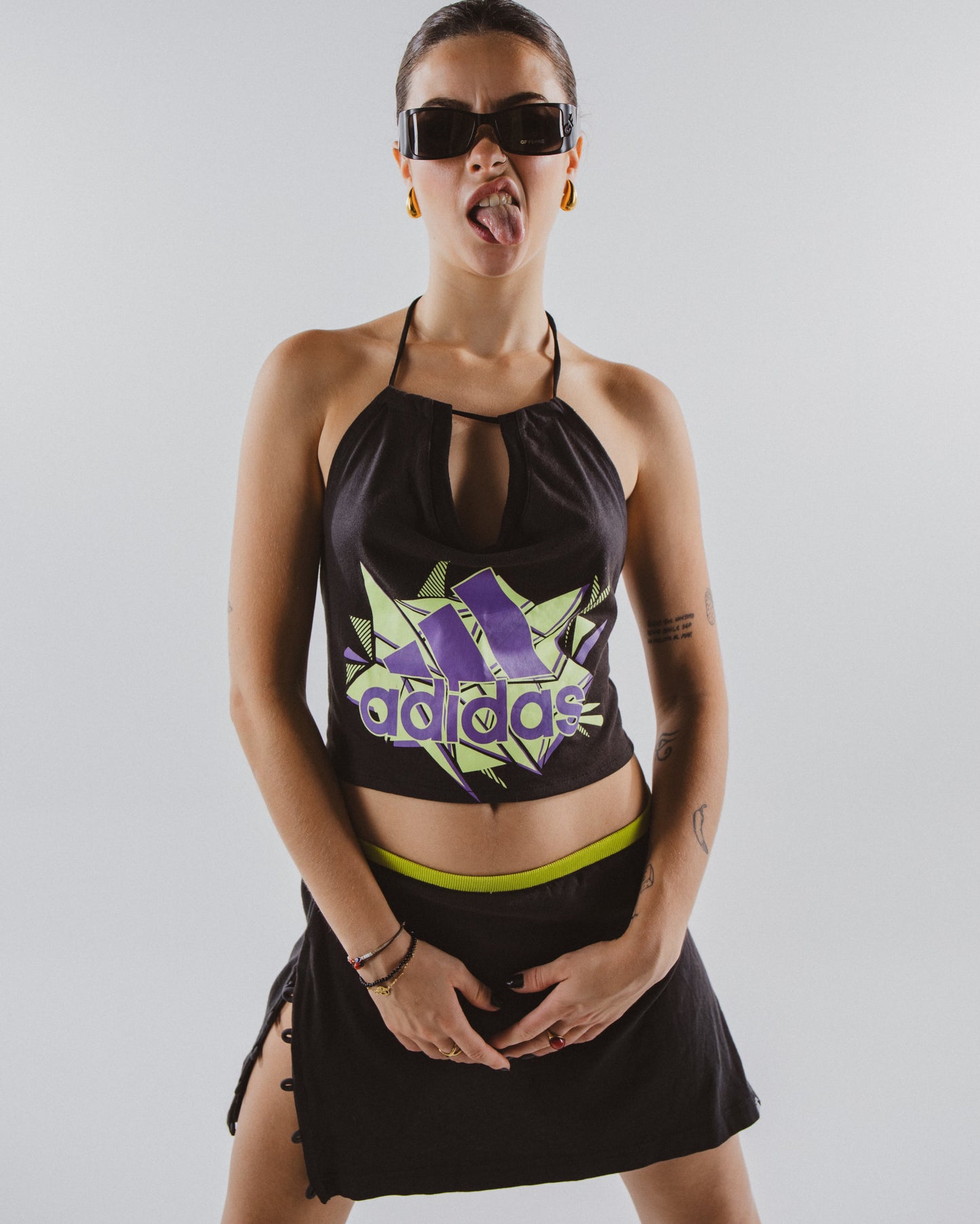 SET Reworked Top + Falda Adidas