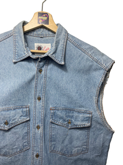 Camisa Denim sin mangas