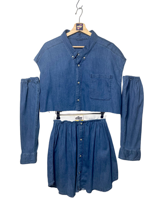 SET Top + Falda + Calentadores